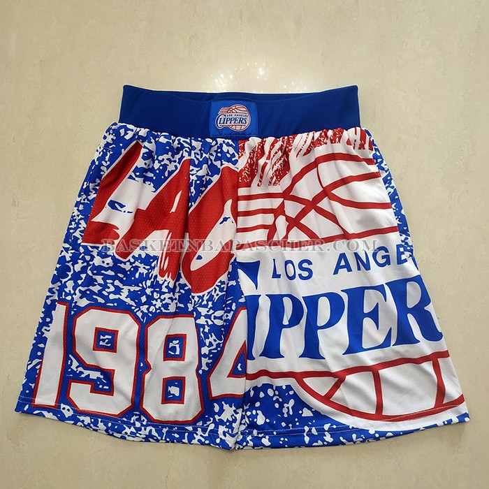 Short Los Angeles Clippers Mitchell & Ness 1984 Bleu